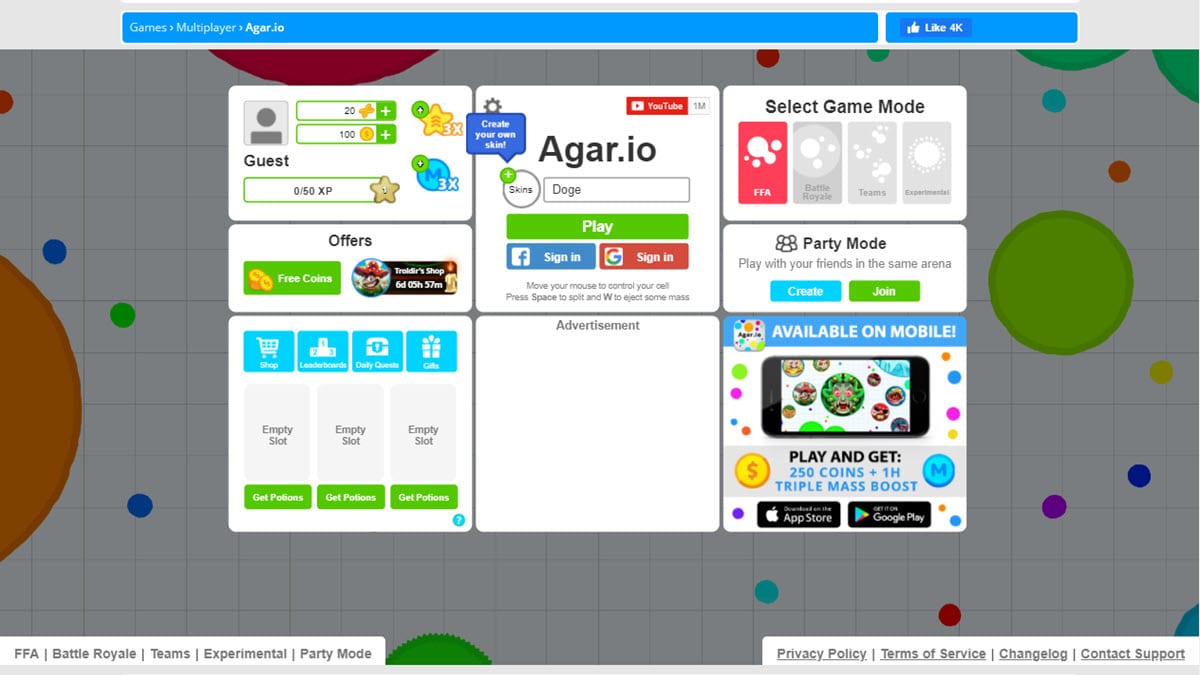 Agar.io  App Price Drops