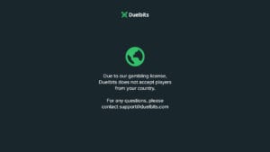 Duelbits Error Message